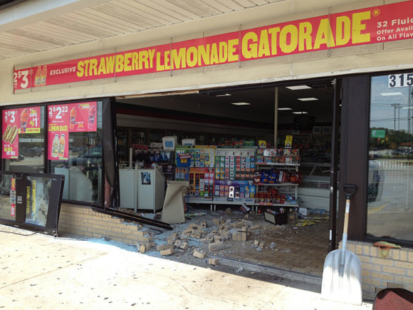 Store in Joliet, IL Before Disaster Restoration was Completed