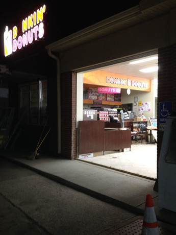 After damage clean up at a Homewood, IL Dunkin Donuts